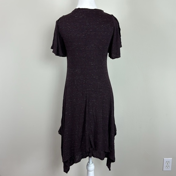 Anthropologie Dolan Left Coast Melanie‎ Knit Asymmetrical Plum Dress Sz Sml - Picture 9 of 11
